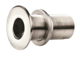Thru-hull, stainless steel, flush flange, polished finish, G1/2'' - Image 1