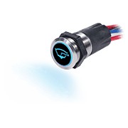 15A Push Button Backlit Switch OFF-ON - Image 1