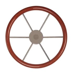 VETUS steering wheel with mahogany rim, 450 mm - 17" - Image 1