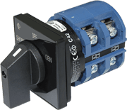 AC Rotary Switch - OFF + 2 Positions 120V AC 65A - Image 1